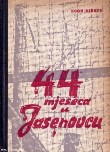 Naslovnica knjige Egona Bergera "44 mjeseca u Jasenovcu"